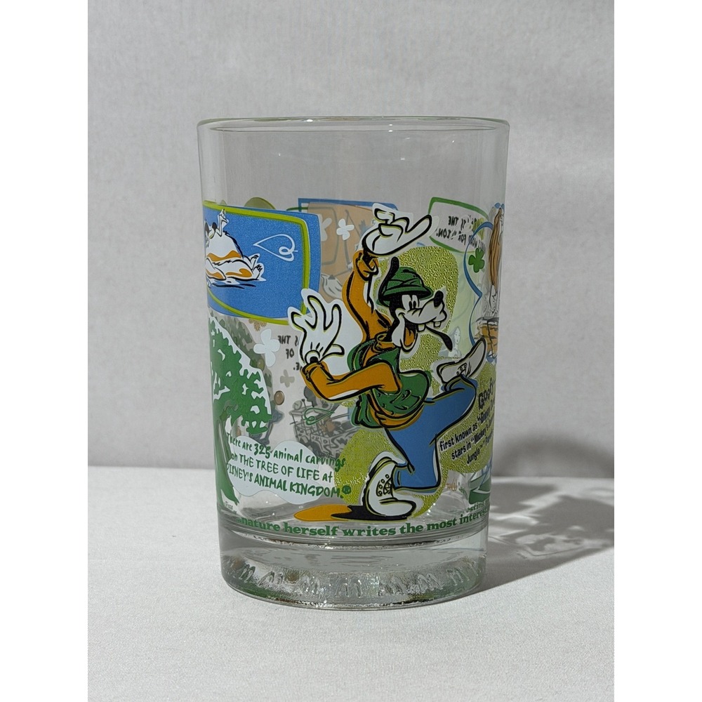 McDonalds Disney 100 Years of Magic Glass Animal Kingdom Goofy Simba Mowgli 2002
